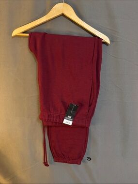 No Boundaries Maroon Men's Jogger Sweatpants